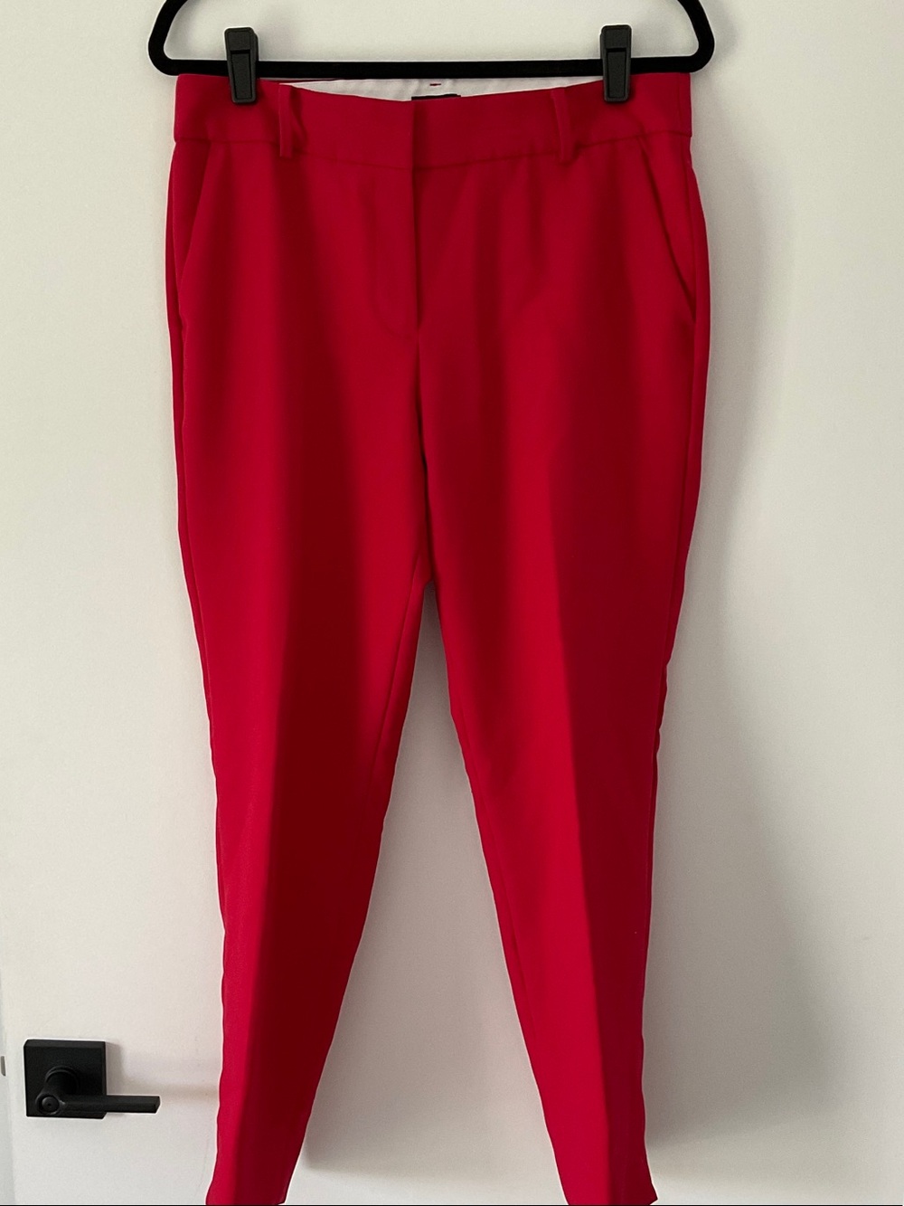 NWOT Talbots Hampshire Ankle Pant. Red Cropped Stretch Ankle Pants